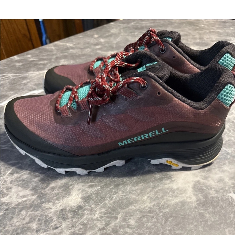 Merrell Women's Athletic Shoes - Maroon and Aqua